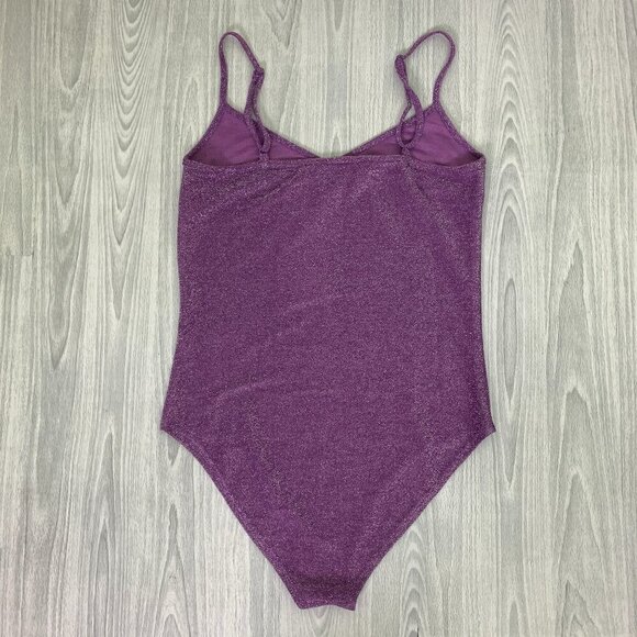 NWT Grace & Mila Purple Milkshake Lurex Glitter Bodysuit - Picture 10 of 15